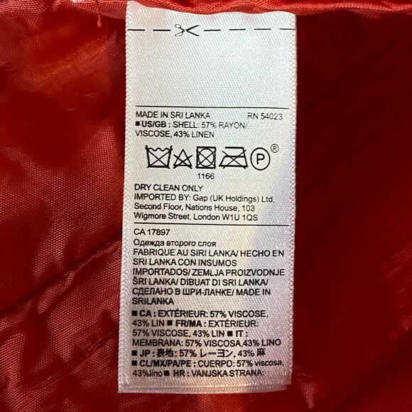 Banana Republic Linen Blend Pleat Front Chino Short Women's Size 2 - Picture 4 of 7